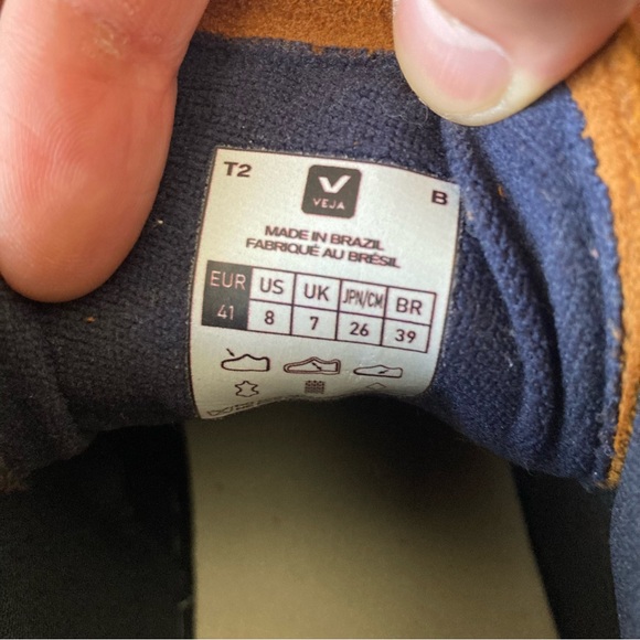 Veja V-15 Men’s Casual Shoes Nubuck ‘Camel Desert’ Size 41 (W10 / M8) - Picture 6 of 8